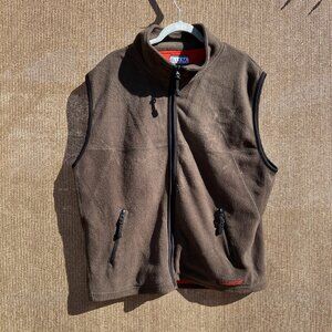 B.U.M. Equipment Fleece Vest - Brown - Size XL